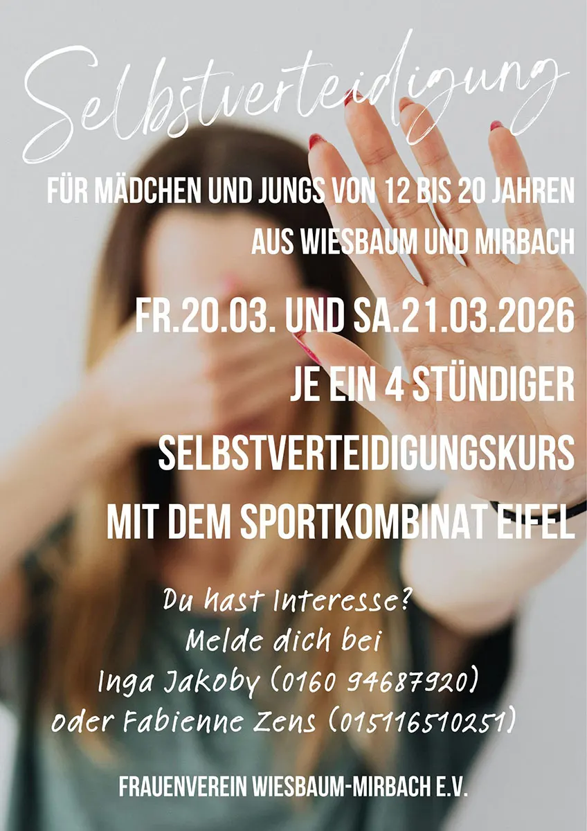 Flyer Selbstverteitigungskurs
