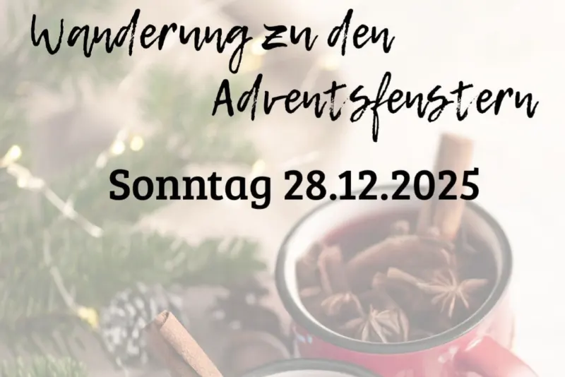 Wanderung zu den Adventsfenstern