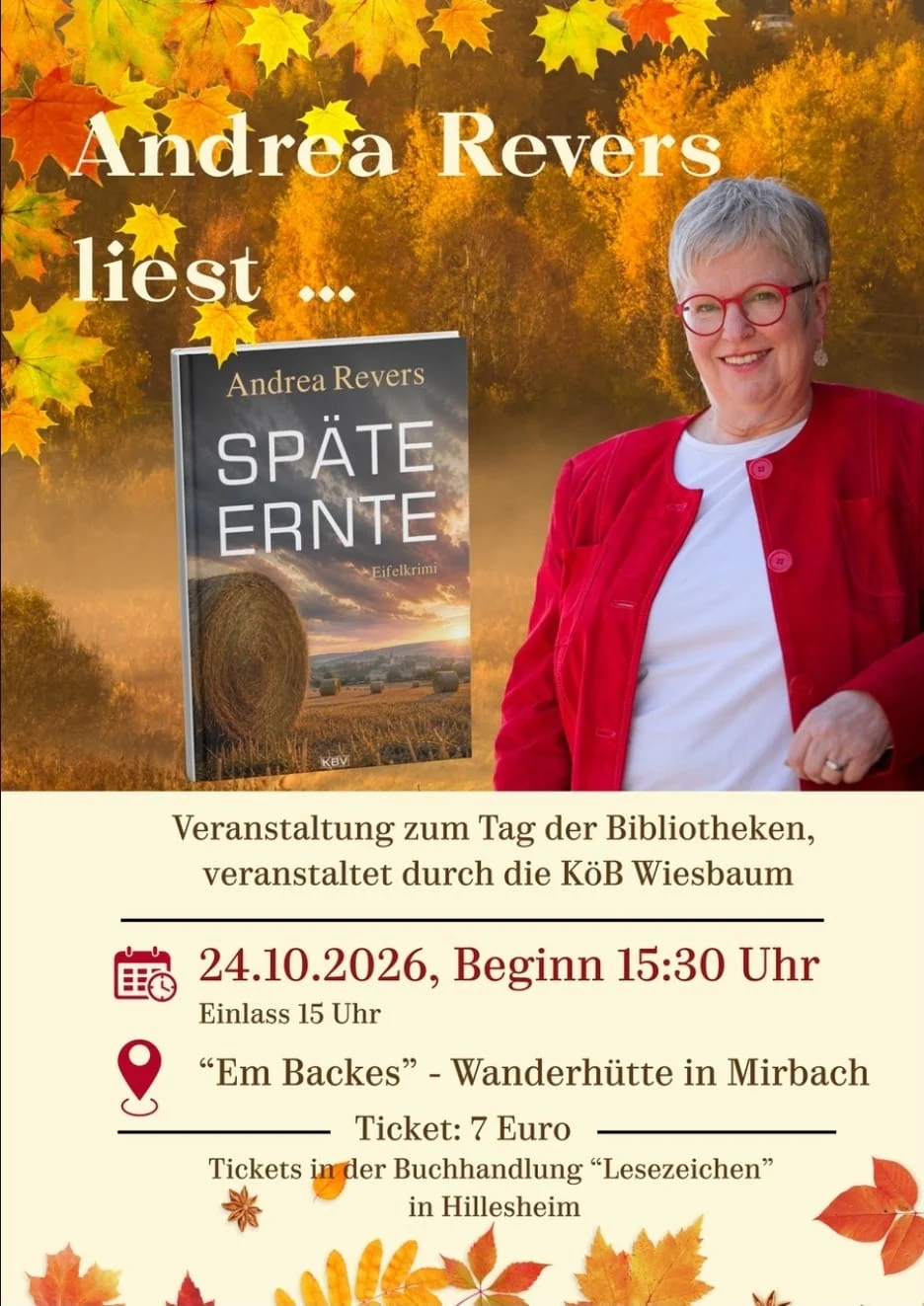 Autorenlesung "Späte Ernte"